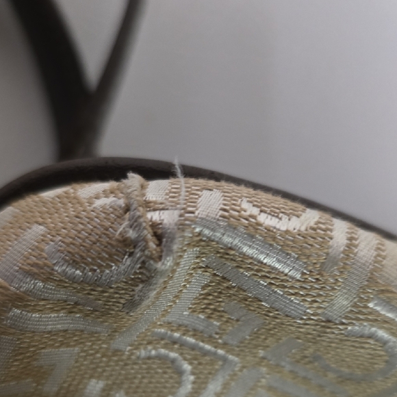 Liz Claiborne Cream and Brown Shoulder Bag - Picture 10 of 11